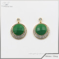 wholesale green gemstone earrings for sale